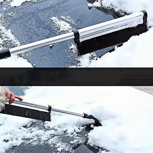 Car Windshield Wiper, Snow Removal Brush, Snow Shovel, Extendable Stainless Steel Cleaning Tool, Broom Cleaning Accessories