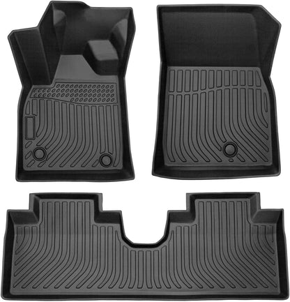 Car Floor Mats For Skoda Octavia 2021-2023,TPE All-Weather Floor Mats,Waterproof, Anti-Slip, Durable Interior Protection Accessories,Black
