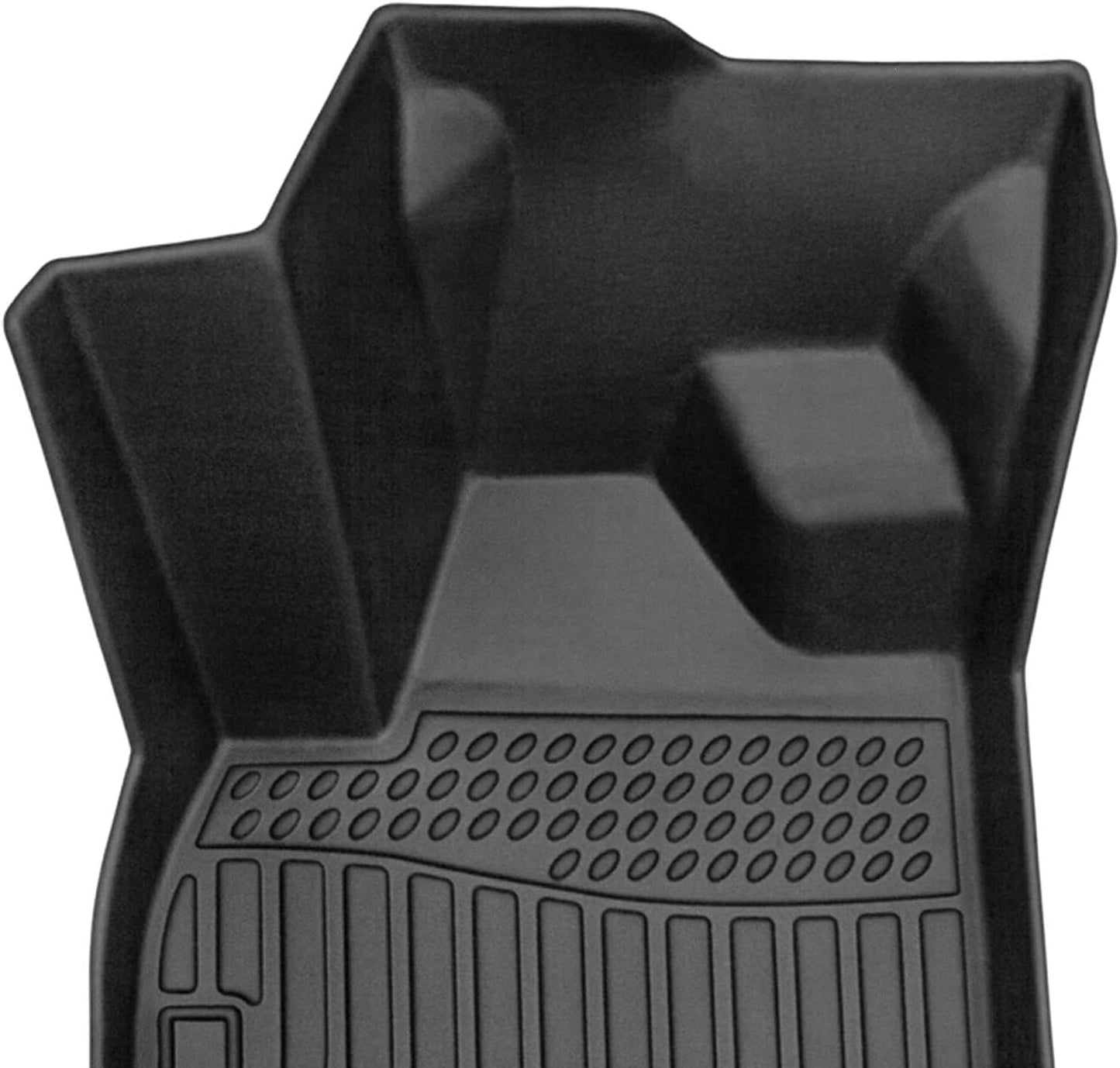 Car Floor Mats For Skoda Octavia 2021-2023,TPE All-Weather Floor Mats,Waterproof, Anti-Slip, Durable Interior Protection Accessories,Black