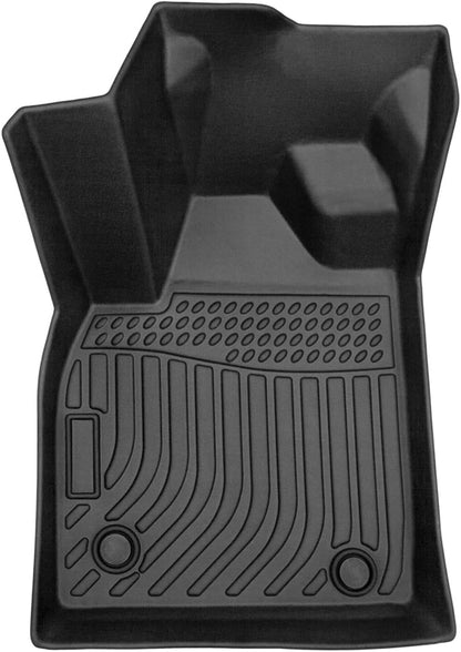 Car Floor Mats For Skoda Octavia 2021-2023,TPE All-Weather Floor Mats,Waterproof, Anti-Slip, Durable Interior Protection Accessories,Black