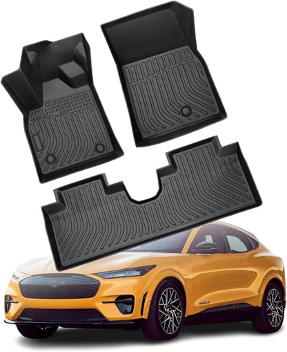 Car Floor Mats For Skoda Octavia 2021-2023,TPE All-Weather Floor Mats,Waterproof, Anti-Slip, Durable Interior Protection Accessories,Black